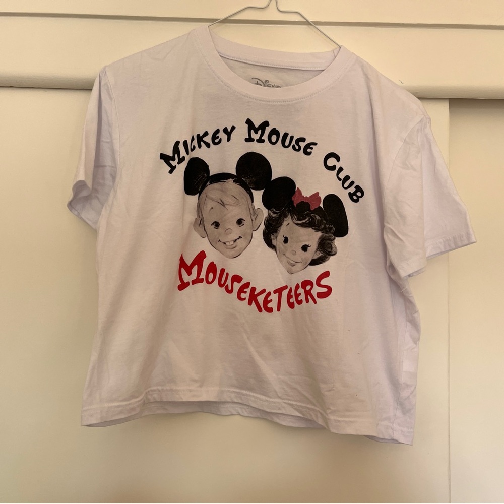 Disney Mickey Mouse Club Black and White Short Sleeve Tee